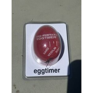 CRATE & BARREL Egg Timer Poach Boil Color Change Temps Food Safe NIP‎
